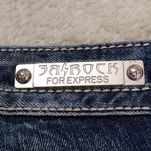 Bedrock for Express Jeans size 0 Boot Distressed - Picture 8 of 16